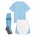 Maglie da calcio Manchester City Prima Maglia Bambino 2023-24 Manica Corta (+ Pantaloni corti)